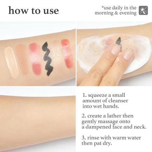Vista 6 de NOONI Limpieza facial - Limpiador batido de copo de nieve Cuidado de la piel de vidrio coreano, Kbeauty, lavado facial, elimina impurezas