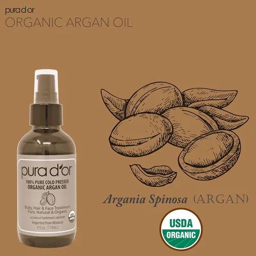 Vista 7 de PURA D'OR Juego de champú y acondicionador para terapia del cuero cabelludo (16 onzas líquidas x 2) + aceite de argán orgánico de 4 onzas