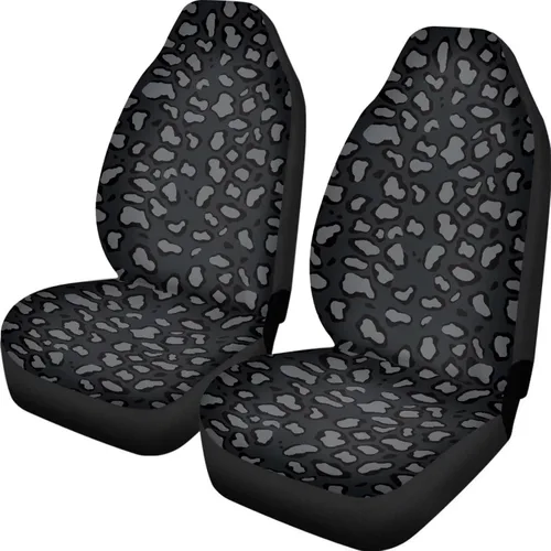 Vista 13 de UNICEU Juego de 2 fundas de cojín para asiento de automóvil, diseño de calavera gótica negra, lavable, accesorios interiores antideslizantes
