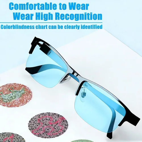 Vista 3 de Lentes daltónicos al color, lentes daltónicos de primera calidad para hombres, las gafas daltónicas que aportan un mundo colorido son adecuadas