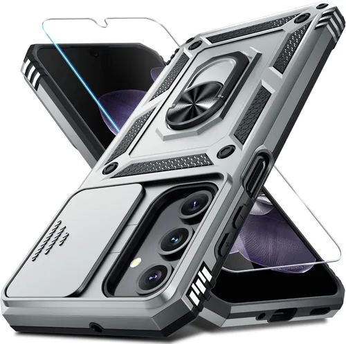 Vista 18 de Janmitta Funda compatible con Samsung Galaxy A16 5G/4G con Cubierta Deslizante Integrada para Lente de Cámara + Protector de Pantalla + Soporte