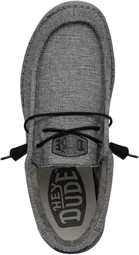 Vista 9 de Hey Dude Wally - Mocasines unisex para adultos, colección Wally Stretch