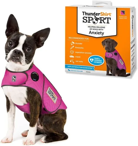 Vista 17 de Chaqueta de ansiedad deportiva para perro, Fucsia