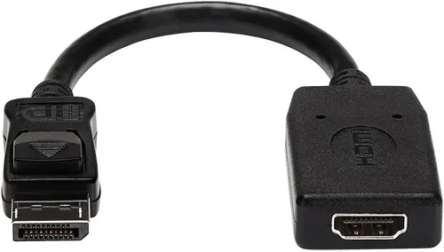 Vista 2 de Conversor de video con DisplayPort a HDMI 4K con audio, de la marca StarTech Estándar Negro