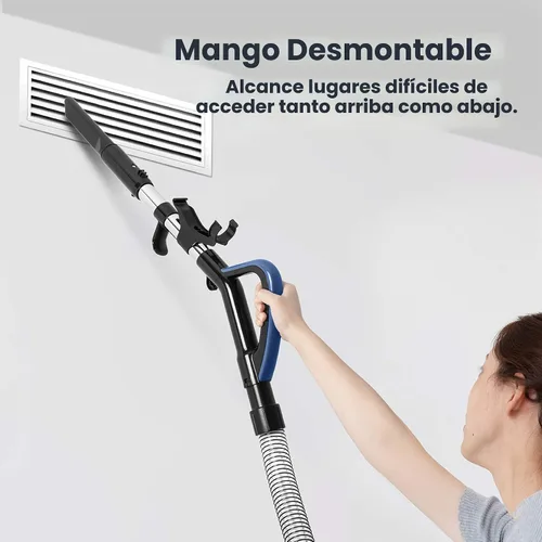 Vista 4 de Eureka PowerSpeed Aspiradora Vertical Ligera para Alfombras y Pisos Duros, Potente Aspiradora Vertical sin Bolsa para el Hogar con Mascotas Azul