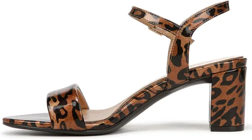 Vista 9 de Naturalizer Sandalias de tacón Bristol para mujer Patente de guepardo con estampado animal