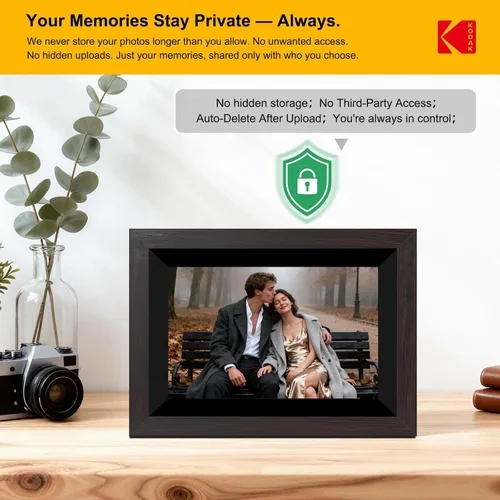 Vista 8 de KODAK Marco de fotos digital WiFi de 10.1 pulgadas con almacenamiento de 32 GB, marco de fotos digital inteligente electrónico, pantalla táctil IPS