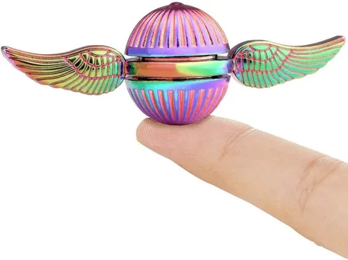 Vista 2 de Juguetes giratorios de metal para adultos y niños, juguete giratorio de mano para dedos, rellenos de bolsas de regalo, regalo de fiesta, genial