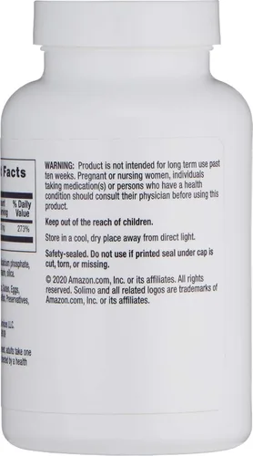 Vista 3 de Marca Amazon – Solimo Zinc 30 mg, sin sabor, 300 tabletas, suministro para diez meses