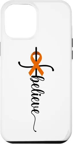 Vista 10 de iPhone 12 mini Believe Faith Survivor Warrior Orange Ribbon Estuche para cáncer de riñón