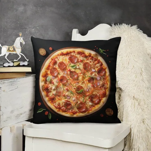 Vista 11 de Pots and Pans, Kitchen Clock and Cooking Art Velvet Square Decorative Throw Pillow Covers 12 "x12 Throw Pillow Covers for Outdoor Home Decor