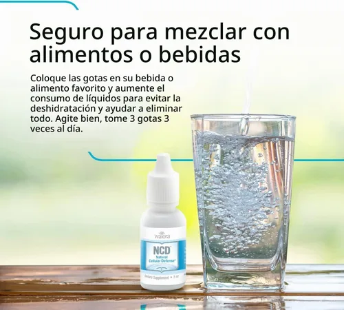 Vista 5 de Suplemento líquido natural de defensa celular (NCD), fórmula mineral y botánica avanzada, bienestar diario inmune y celular, gotas de fácil