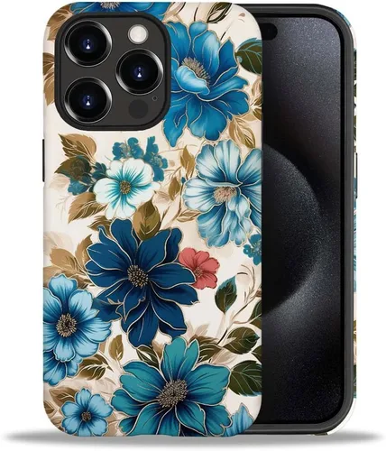 Vista 13 de CARLOCA Compatible con iPhone 12, Funda de Art Deco con patrón, TPU suave + PC duro 2 en 1, Funda protectora única con patrón, antiarañazos, TPU