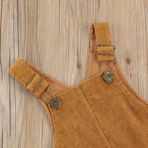 Vista 5 de Overol con peto para niños pequeños, pantalones con tirantes sólidos, pantalones con tirantes delgados, pantalones con tirantes delgados, overol