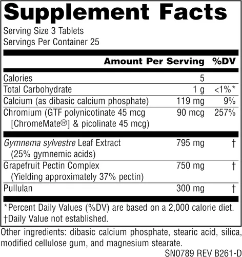 Vista 2 de Source Naturals Sugar Ban, Gymnema Sylvestre Complex, 75 tabletas