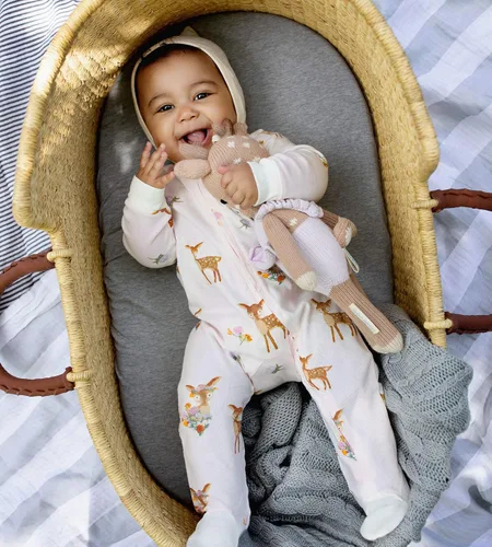 Vista 3 de Burts Bees Baby - Pijama de una pieza de 100 algodón orgánico con cremallera frontal mameluco de bebé para dormir