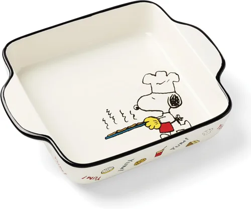 Vista 20 de Lenox 897573 Chef Snoopy - Juego de postre (12 piezas)