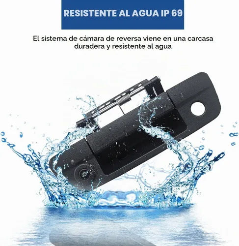 Vista 2 de Manija del portón trasero con cámara de respaldo para Dodge Ram