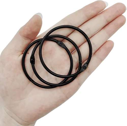 Vista 7 de Anillos de ganchos para cortina de ducha, 12 ganchos de ducha de metal inoxidables para cortina de ducha, anillos de ducha redondos para cortina