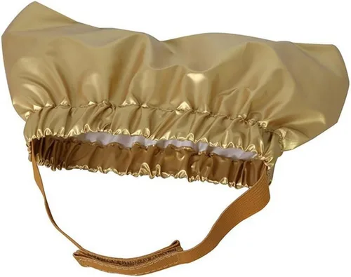 Vista 4 de Gorro de ducha para mascotas, impermeable, reutilizable, con correa ajustable, para gatos y perros, gorro de baño para gatos, perros, gatitos