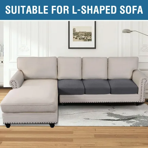 Vista 85 de H.VERSAILTEX Fundas de Cojín de Asiento Individuales Super Elásticas Fundas de Sofá Fundas de Cojín de Sofá Fundas Deslizables Juegos Tela de Sarga