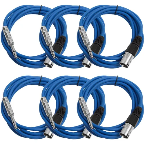 Vista 15 de Seismic Audio SATRXL-M2Black6 - Cable de conexión XLR macho a TRS de 2 pies, color negro