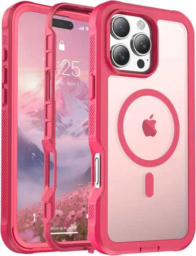 Vista 49 de jaroco - Funda magnética compatible con MagSafe para iPhone 11 de 6.1 pulgadas; protección de grado militar contra caídas, de doble capa