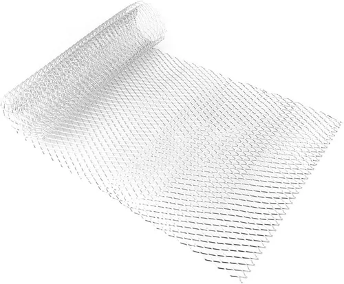 Vista 9 de 39.4x13in Universal Aluminum Vehicle Grille Net Mesh Grill Modification Silver