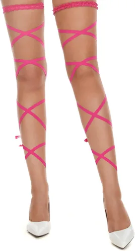 Vista 3 de MS.ING Leg Wraps Rave Womens Elegant and Fun Rave Lace Garter Leg Wrap