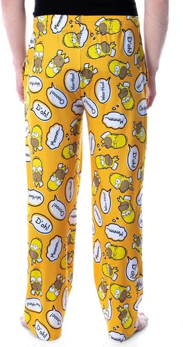 Vista 2 de The Simpsons Homer Simpson Bubble Thoughts - Pantalones de pijama para hombre