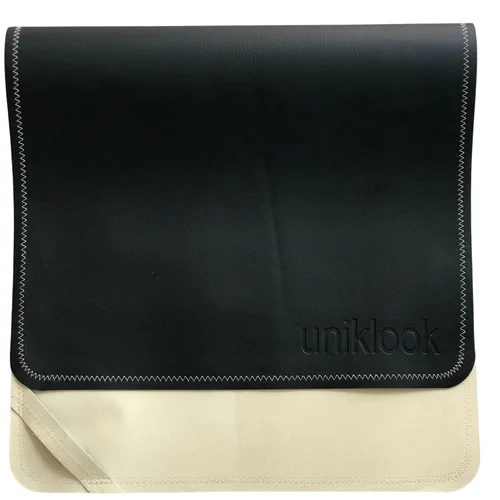 Vista 14 de UNIKLOOK Cambiador portátil de cuero - Cuero vegano - Cambiador de bebé de viaje - Estación de cambio de pañales portátil multiusos impermeable 14 x