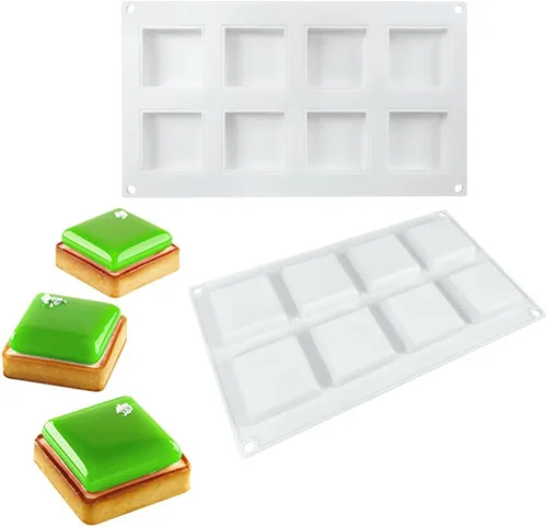Vista 10 de Molde de silicona para hornear pasteles, moldes de jabón, moldes de silicona con forma de flor para postres franceses caseros para pastelería