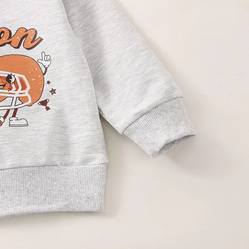 Vista 6 de Ropa occidental para bebé, niña, niño, cuello redondo, sudadera con estampado de vaca, suéter de gran tamaño, ropa de otoño