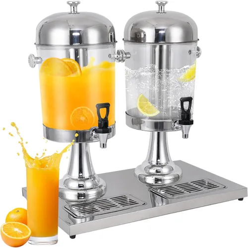 Vista 10 de Dispensadores de 2.2 galones para bebidas en fiestas, dispensador de bebidas con soporte, dispensador comercial de jugo caliente y frío
