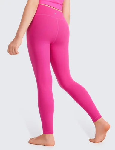 Vista 3 de CRZ YOGA Butterluxe - Leggings deportivos de longitud completa para niñas, pantalones de cintura alta para niños, pantalones de descanso para niñas