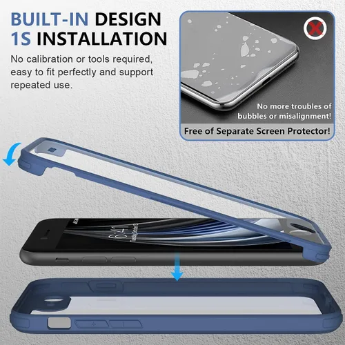 Vista 365 de Miracase Serie de vidrio para iPhone 11 de 6.1 pulgadas, funda protectora de cuerpo completo resistente mejorada con protector de pantalla de vidrio