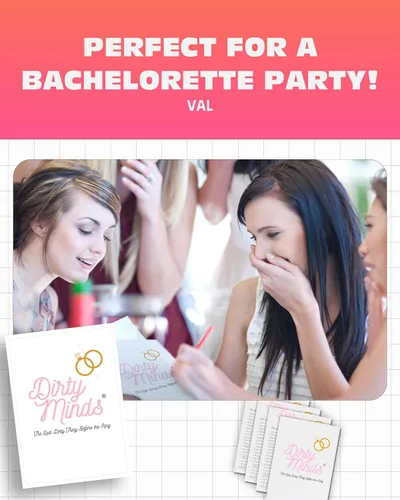 Vista 8 de TDC Games Juegos de despedida de soltera Dirty Minds para adultos, juegos de despedida de soltera con pistas traviesas para 25 invitados