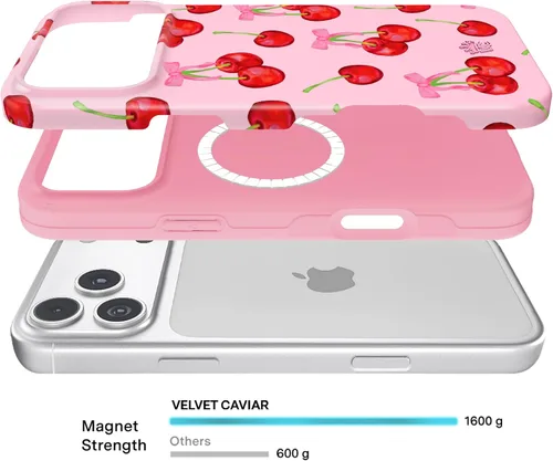 Vista 637 de VELVET CAVIAR Funda para iPhone 15, compatible con MagSafe, probada contra caídas de 10 pies, fundas protectoras de diseño, leopardo color rosa