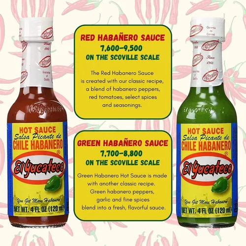 Vista 4 de El Yucateco Paquete variado de salsa picante - 6 sabores