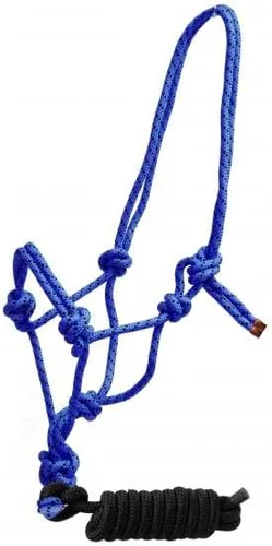 Vista 3 de Cuerda trenzada de nailon vaquero con nudo halter con correa extraíble de 7 1/2 pies