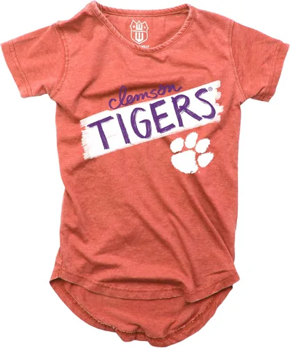 Vista 18 de Wes and Willy NCAA - Camiseta Burnout para niñas S/S