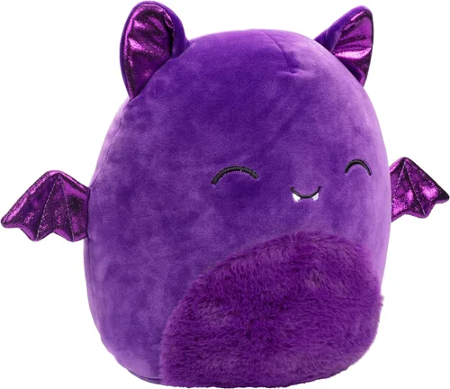 Vista 2 de Squishmallows Blas The Purple Bat original de 10 pulgadas, peluche oficial de Jazwares, almohada coleccionable suave y esponjosa, regalo para niños