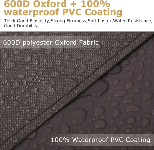 Vista 3 de Leader Accessories Paquete de 4 fundas para neumáticos – Protectores de ruedas resistentes para camiones, SUV, Jeep, cámper, remolque, RV – Oxford