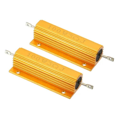 Vista 29 de PATIKIL 100 W 0,01 Ohm Resistencia con carcasa de aluminio, 2 paquetes de resistencias con carcasa de aluminio, resistencias bobinadas en caja