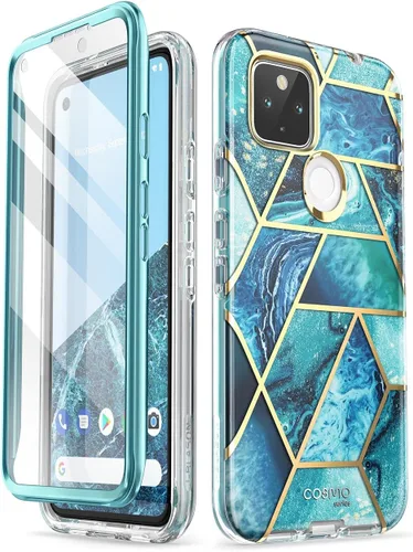Vista 7 de i-Blason Cosmo Series - Funda para Google Pixel 5a 5G de 6.34 pulgadas (2021), funda protectora delgada de cuerpo completo con protector de pantalla