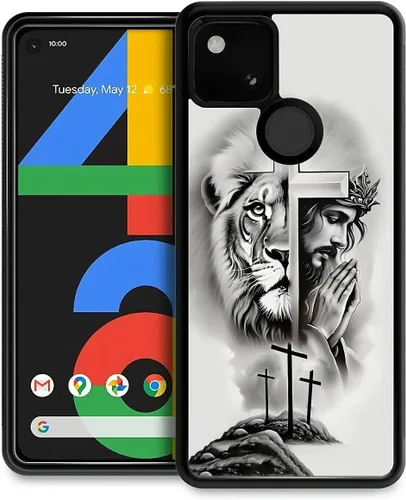 Vista 37 de Compatible con Google Pixel 4A 5G Mobile Case Creative Acrylic Back Panel Silicona Edge Case Slim Protección Especialmente para Google Pixel 4A 5G
