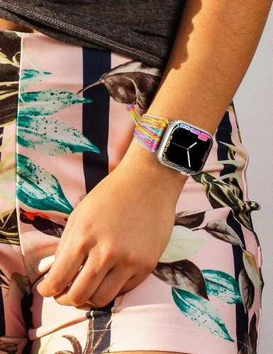 Vista 6 de JR.DM Correas de reloj bohemias compatibles con Apple Watch de 1.575 pulgadas, 1.614 pulgadas, 1.496 pulgadas, 1.732 pulgadas, 1.654 pulgadas, 1.772