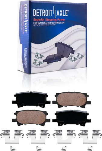 Vista 101 de Detroit Axle - Pastillas de Freno Delantero Izquierdo Reemplazo de Pinza de Disco para Dodge Ram 1500 Dakota Mitsubishi Raider - Juego de 3 piezas