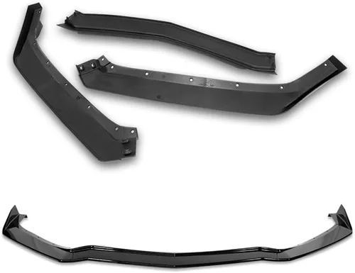 Vista 6 de Kit de 3 bordes de parachoques delantero compatibles con Chevy Corvette C8 2020-2025, alerón de protección con moldura divisora estilo 5VM, difusor