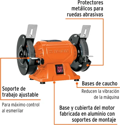 Vista 2 de Amoladora de banco 5'1/4 Hp